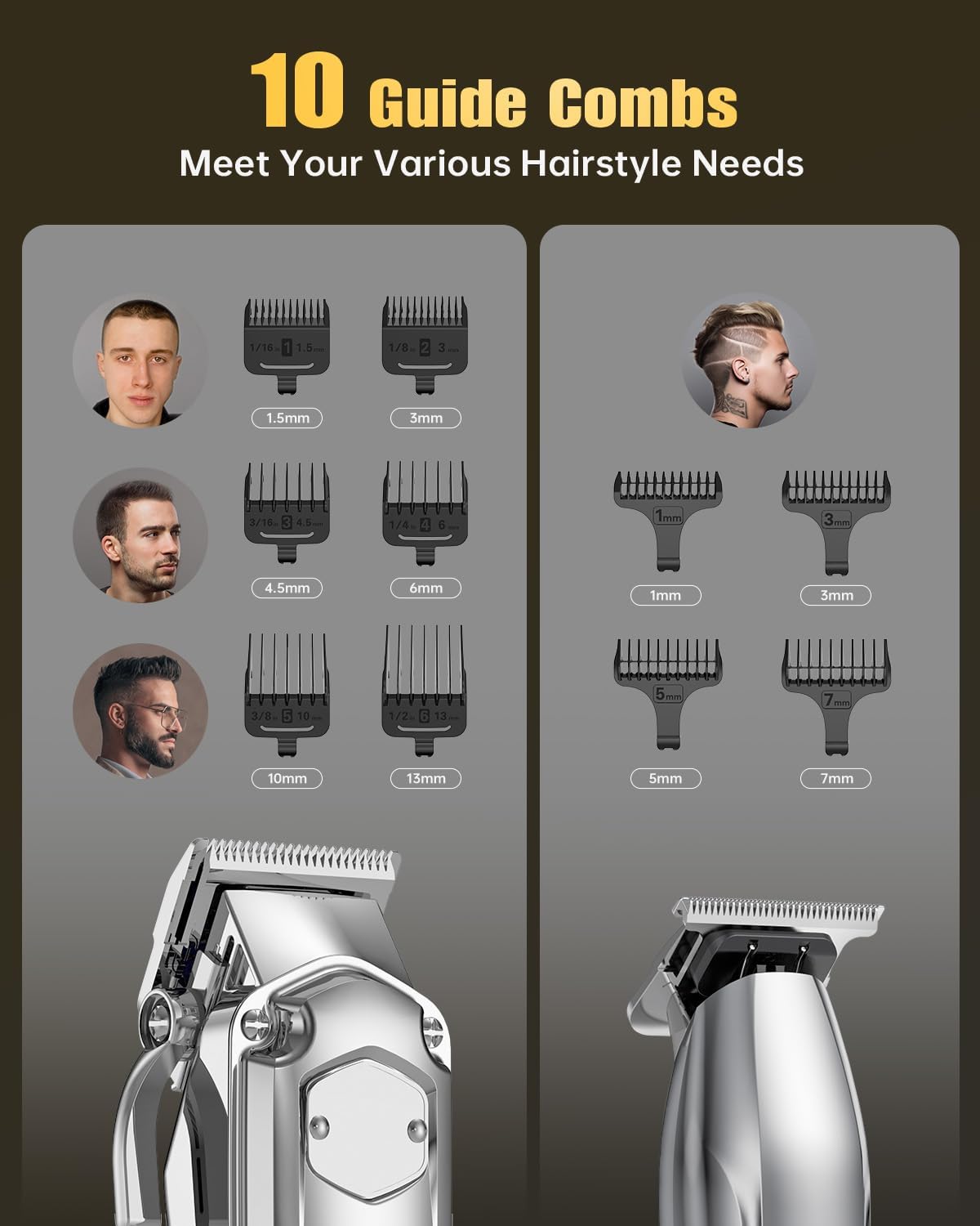 Set de cortapelos y recortadoras Romanda, cortapelos para hombres i...