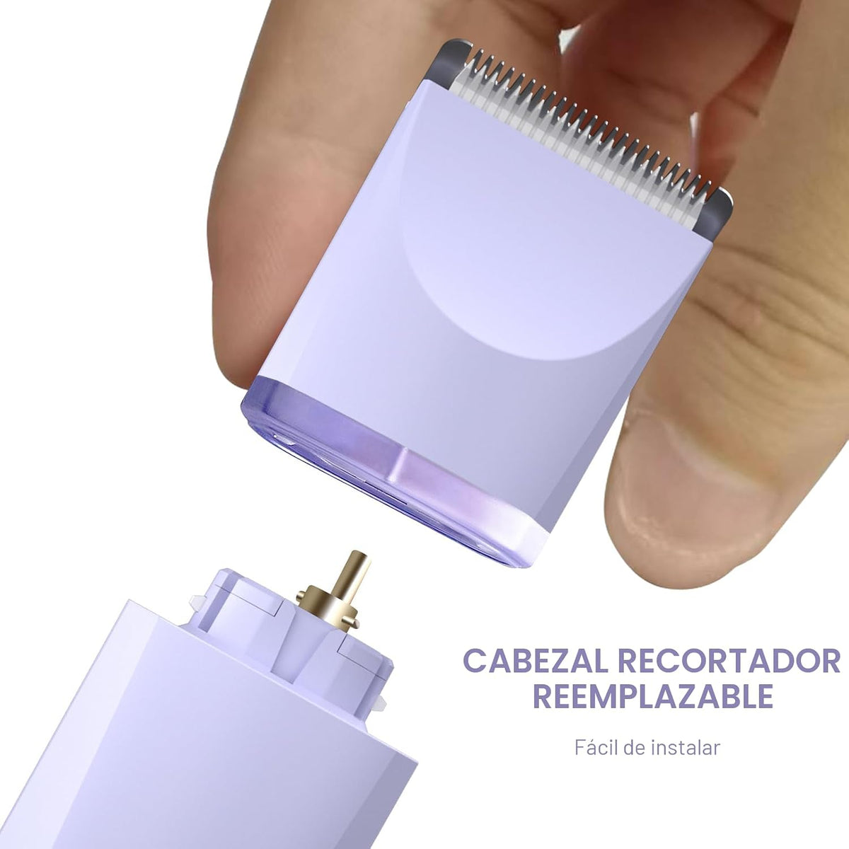 OLOV Recortadora eléctrica de pelo corporal, recortadora de ingle p...