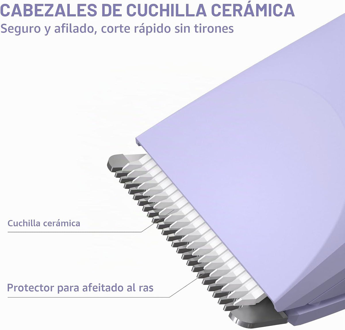 OLOV Recortadora eléctrica de pelo corporal, recortadora de ingle p...