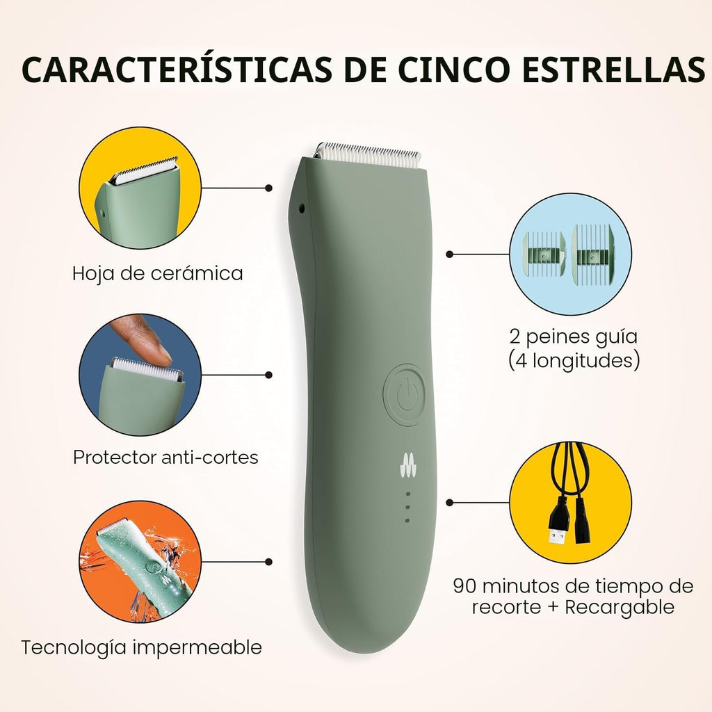 MERIDIAN The Trimmer Original - Recortadora de vello corporal para...