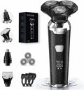 Maquinilla de afeitar eléctrica para hombres: afeitadora impermeabl...