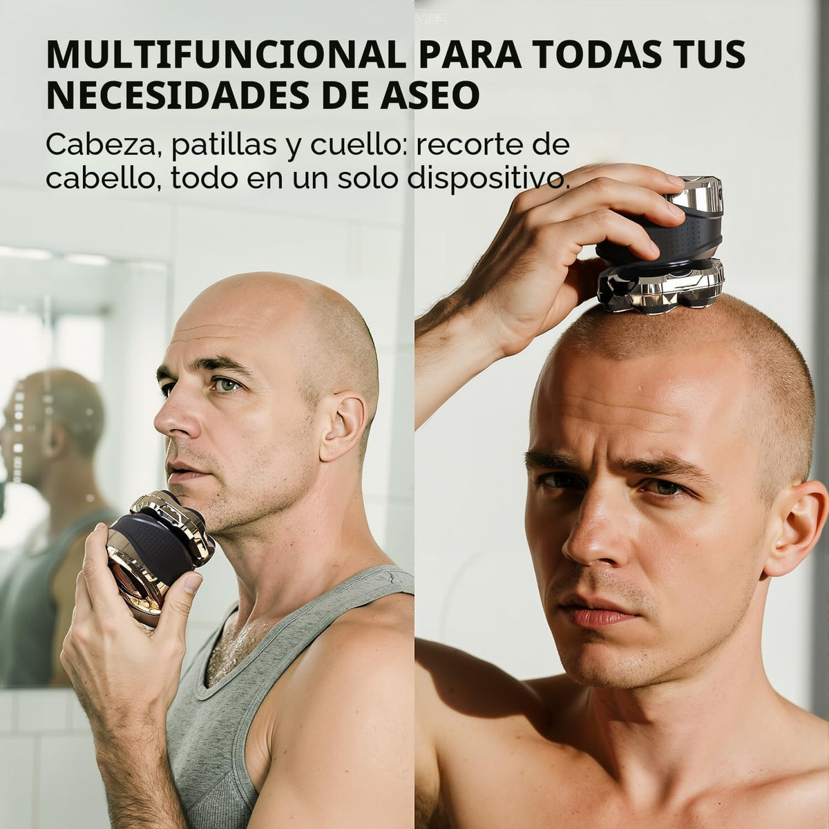 Ordele Afeitadoras eléctricas rotativas para hombre, calva, afeitad...
