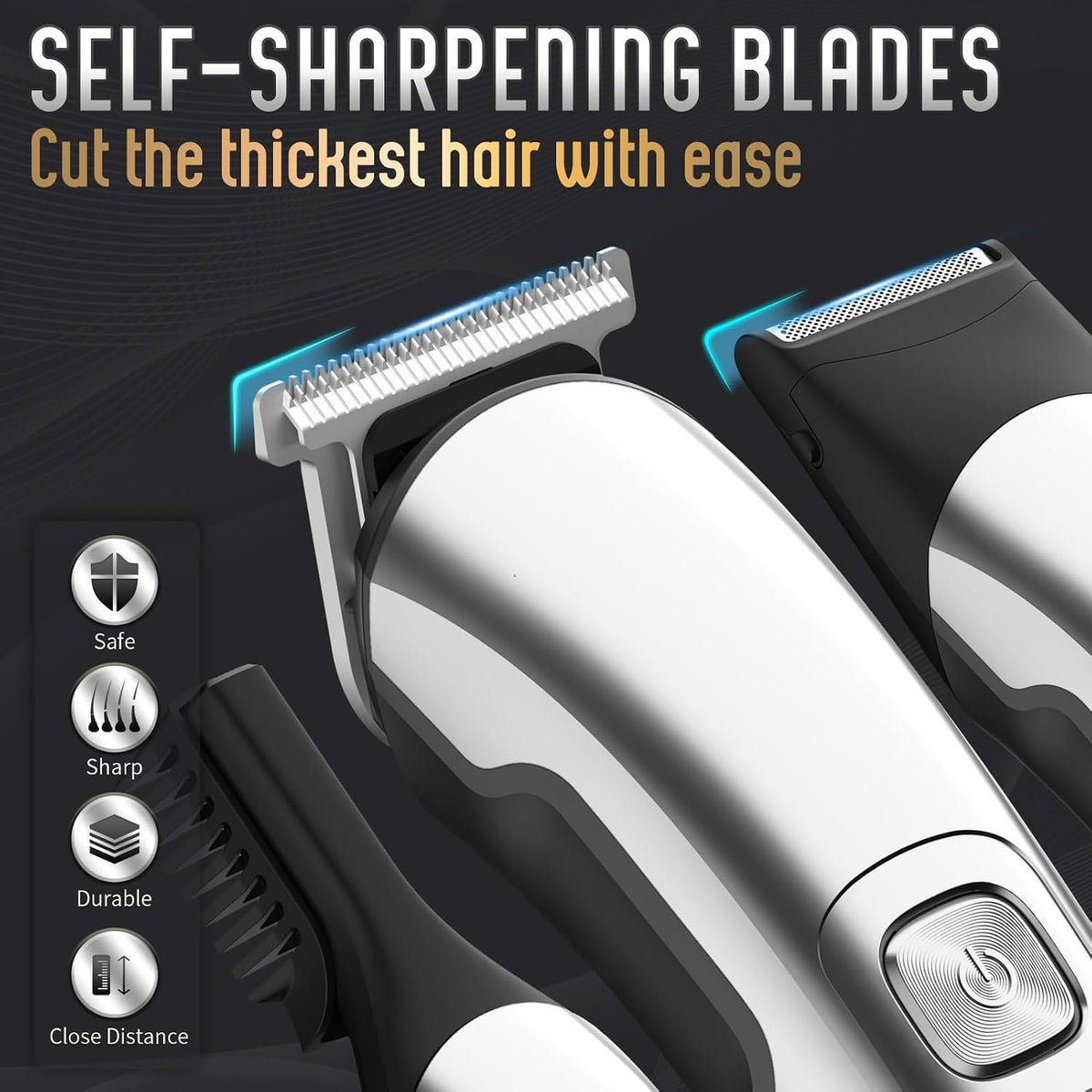 Ufree - Cortadora de barba inalámbrica para hombres, maquina de afe...