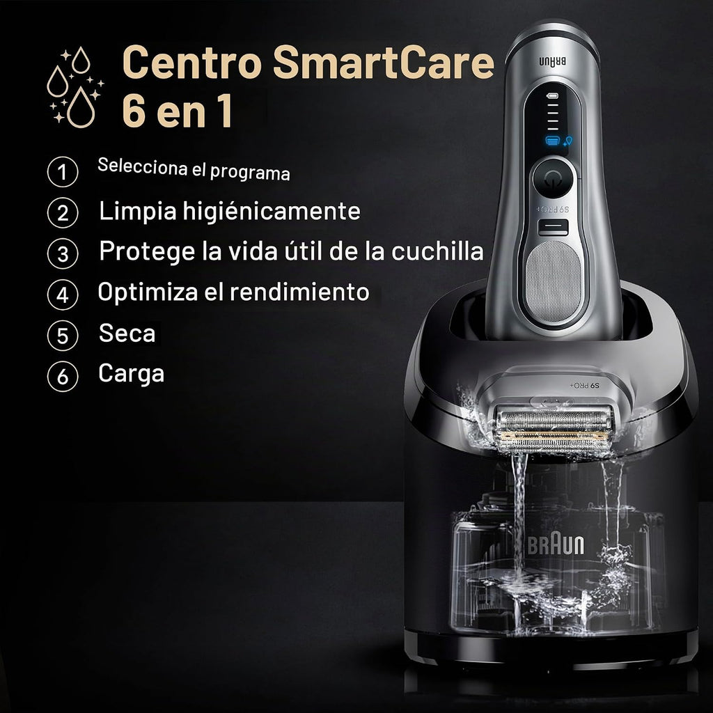 Braun Series 9 PRO+ - Afeitadora eléctrica para hombres, maquinilla...