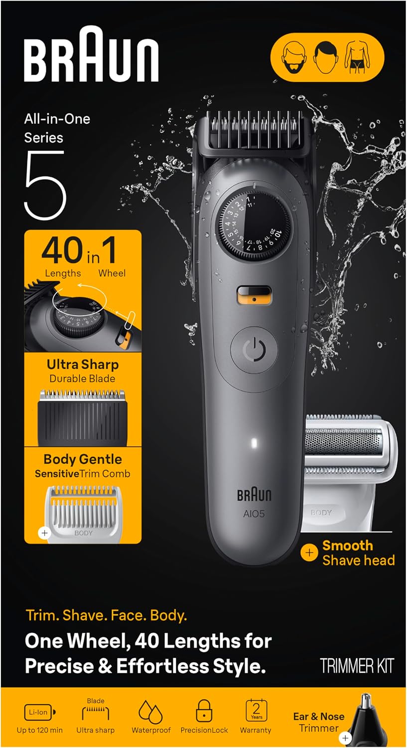 Braun Serie 5 todo en uno Kit de aseo para barba y cuerpo para homb...