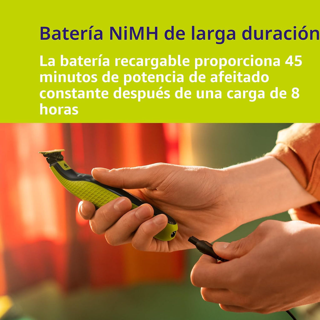 Norelco Philips OneBlade 360 Hybrid Face, recortadora de barba eléc...