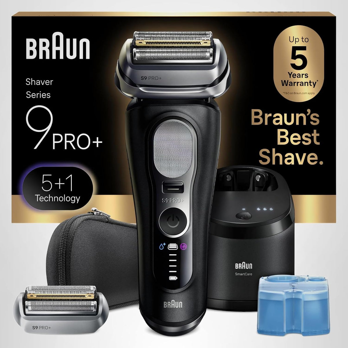 Braun Series 9 PRO+ - Afeitadora eléctrica para hombres, maquinilla...
