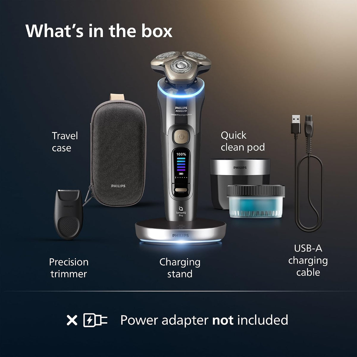 Philips Norelco Shaver i9000 Prestige Ultra, afeitadora eléctrica h...