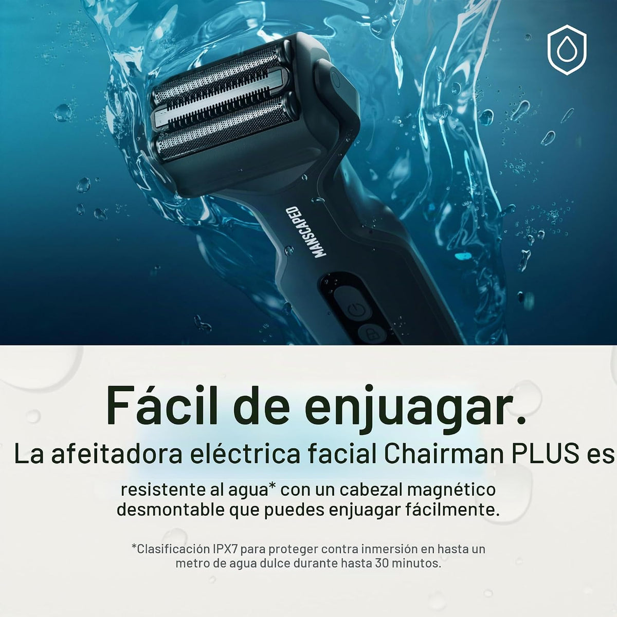 MANSCAPED® The Chairman™ Plus Afeitadora Eléctrica de Lámina Facial...
