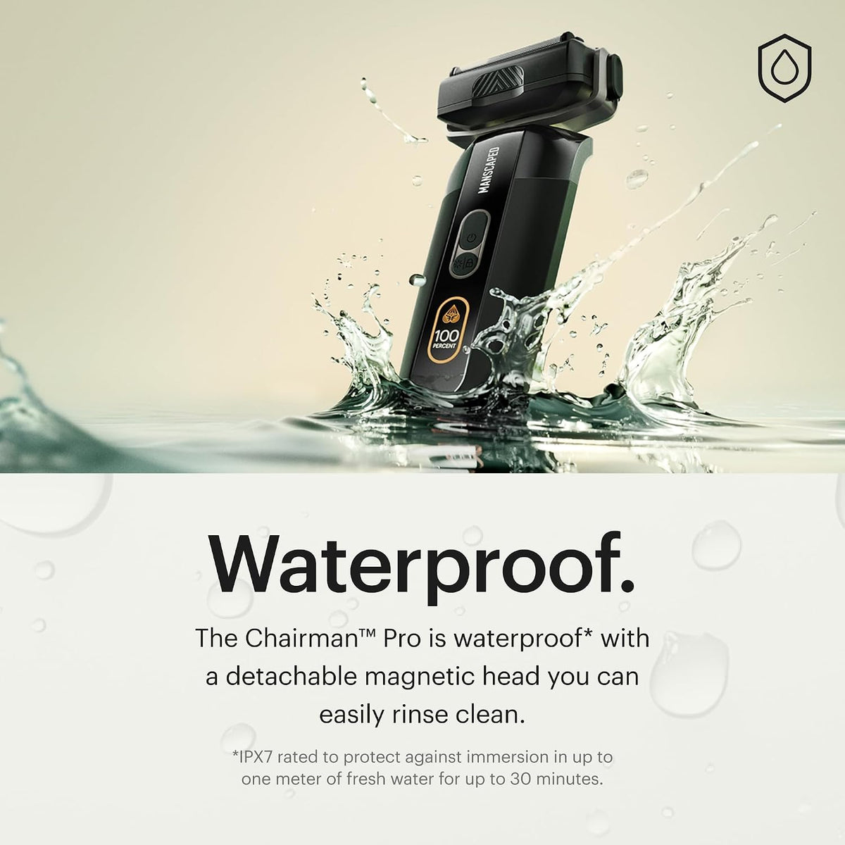 MANSCAPED® The Chairman™ PRO - Afeitadora facial eléctrica para hom...