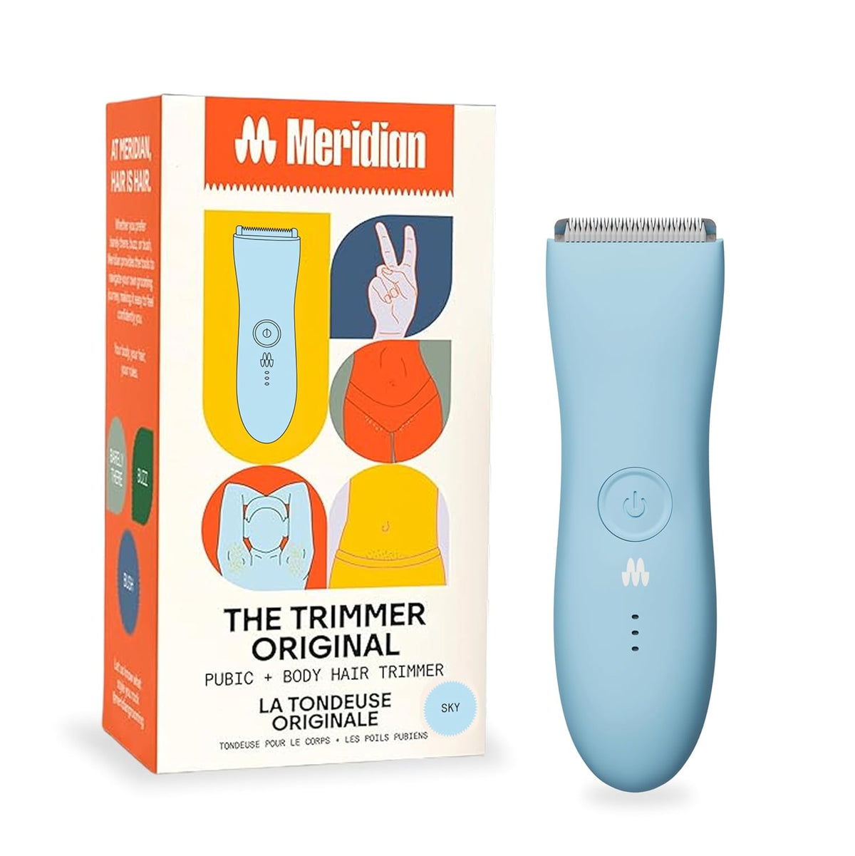 MERIDIAN The Trimmer Original - Recortadora de vello corporal para...