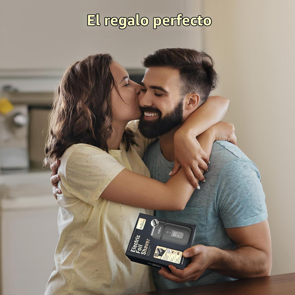 Brightup - Afeitadora eléctrica para hombre, afeitadora eléctrica c...