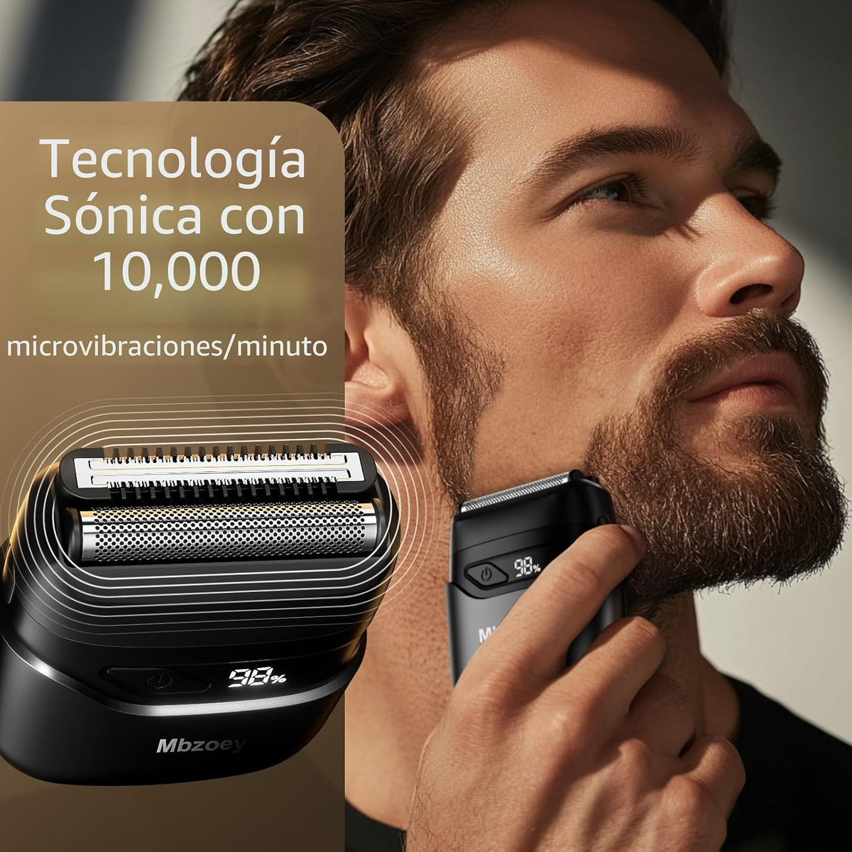 Mbzoey Afeitadoras eléctricas de lámina para hombres: Mini maquinil...