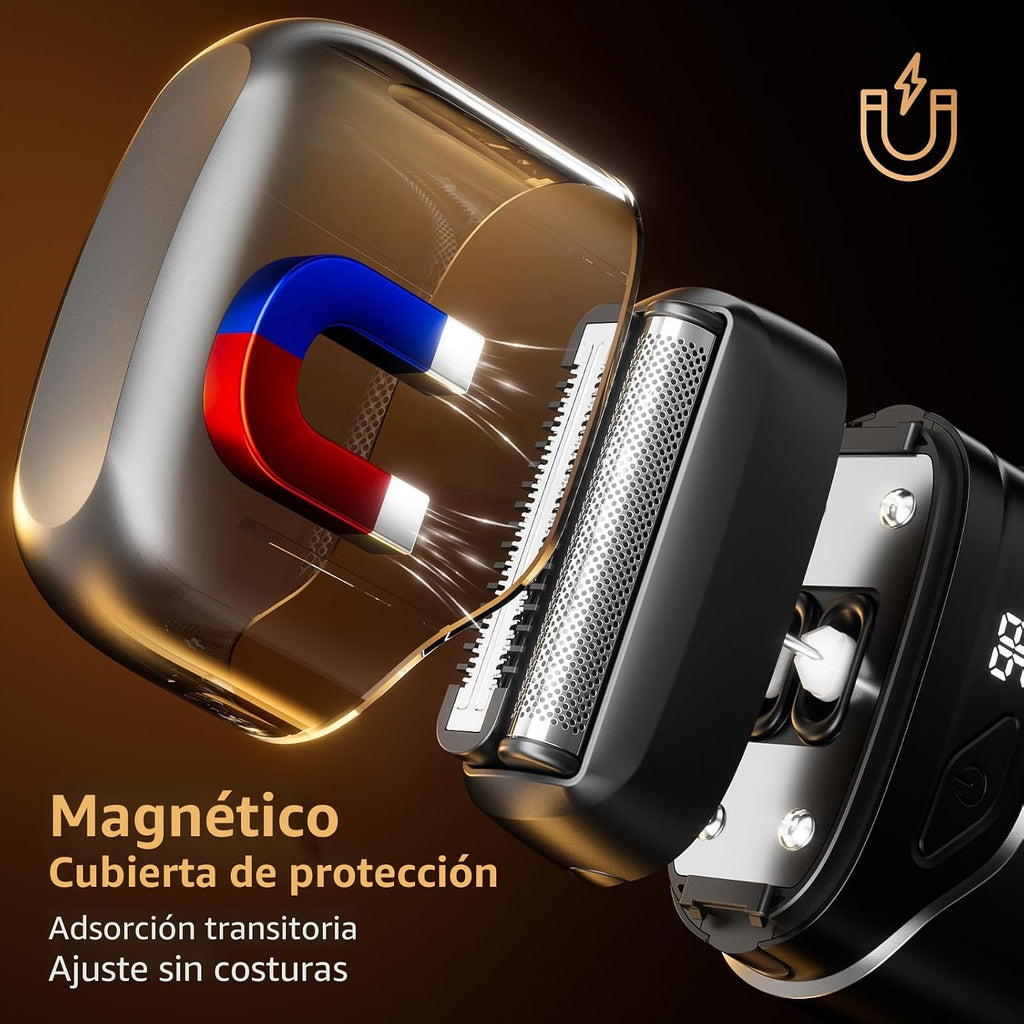 Mbzoey Afeitadoras eléctricas de lámina para hombres: Mini maquinil...