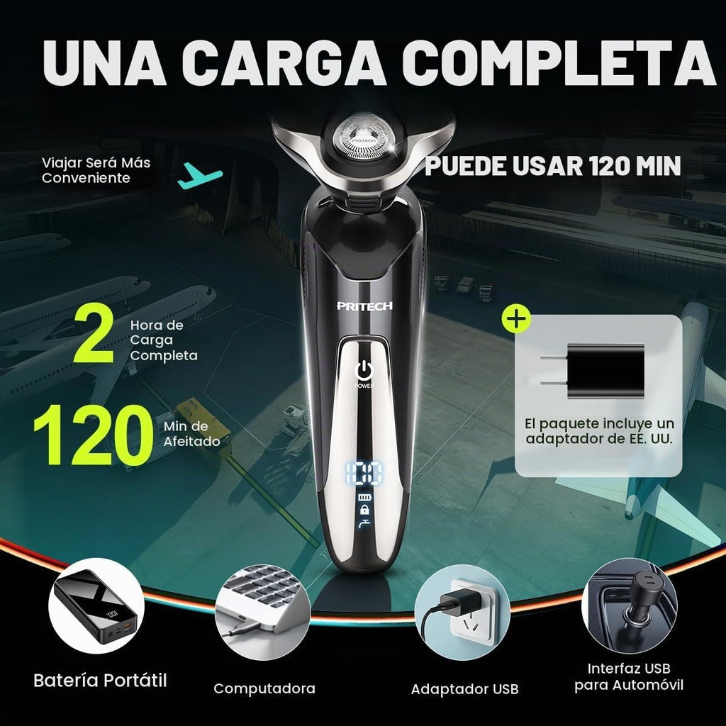 Maquinilla de Afeitar Eléctrica para Hombres - Afeitadora Eléctrica...