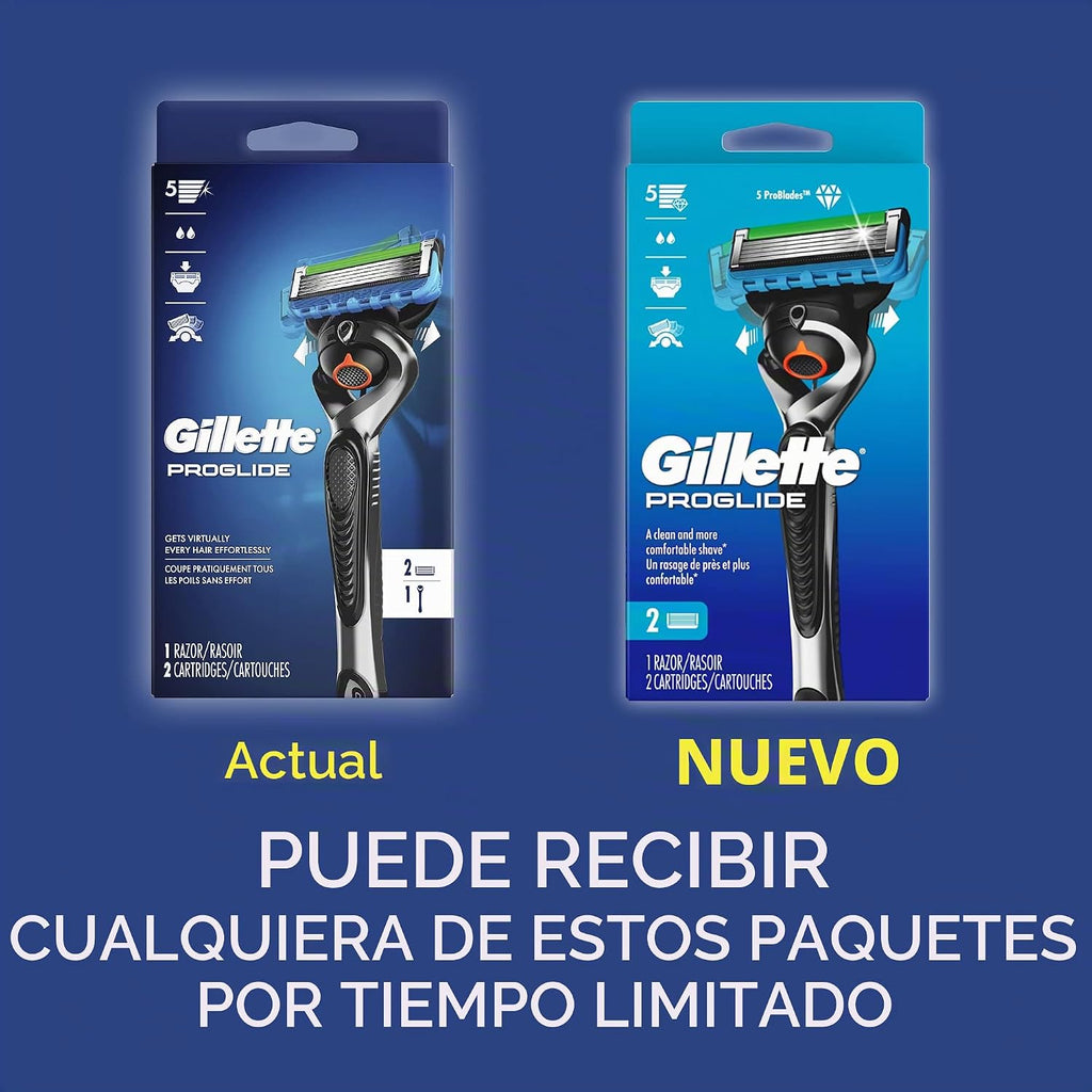 Gillette ProGlide - Maquinilla de afeitar para hombre, mango + 2 re...