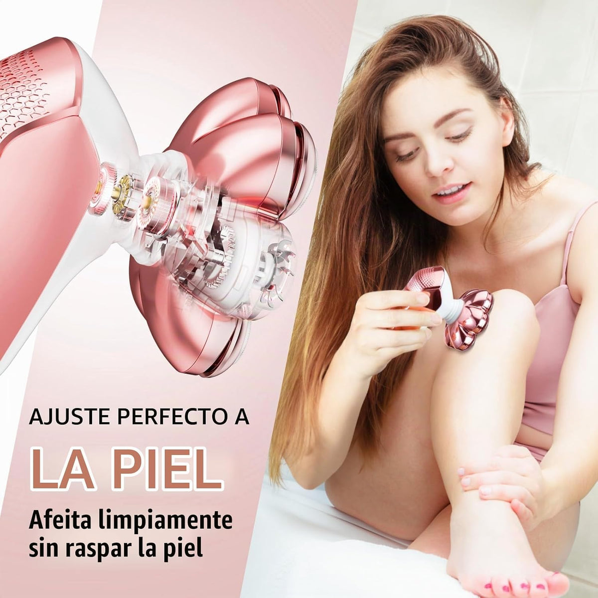 SHPAVVER Maquinillas de afeitar eléctricas para piernas de mujer: a...