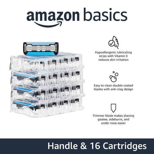 Amazon Basics 5-Blade MotionSphere - Maquinilla de afeitar para hom...