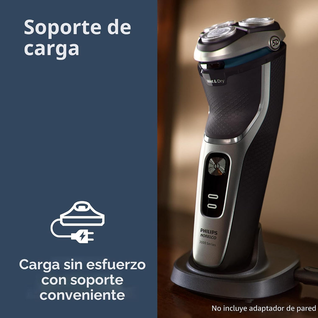 Philips Norelco Shaver 3900 Series, afeitadora eléctrica húmeda y s...