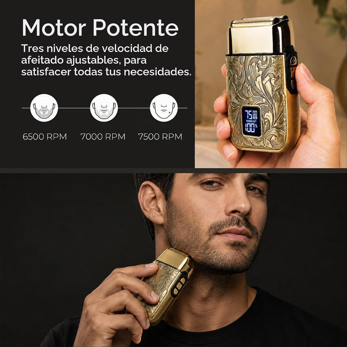 Ufree Close Shave - Afeitadoras eléctricas para hombres, maquinilla...