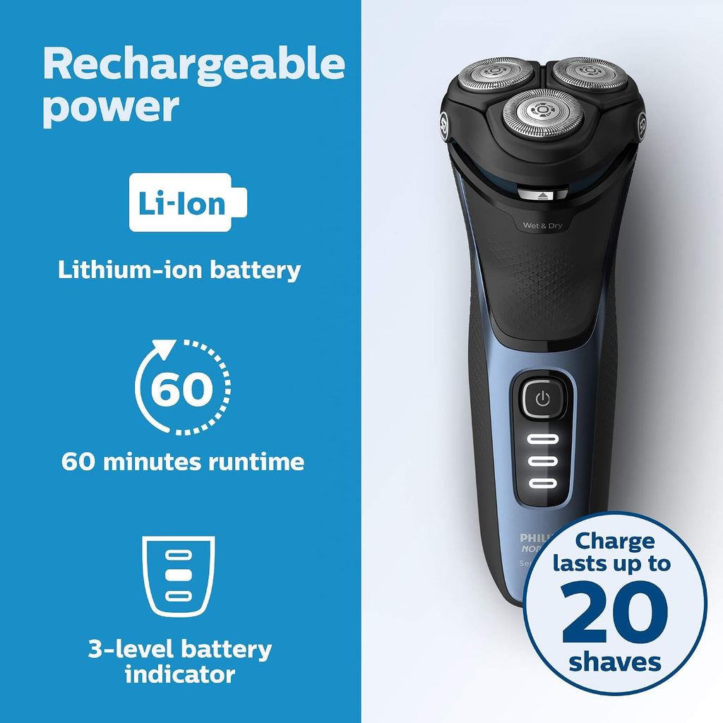 Philips Norelco Afeitadora 3500 S3212\/82, Gris Tormenta, 1 Unidad