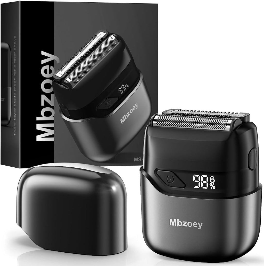 Mbzoey Afeitadoras eléctricas de lámina para hombres: Mini maquinil...