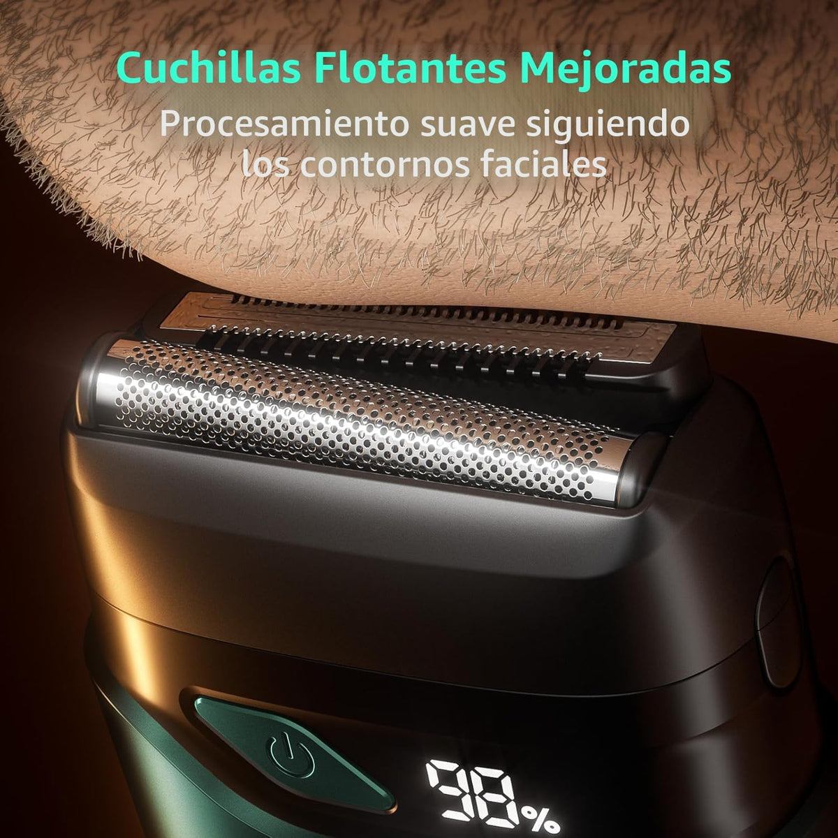 Mbzoey Afeitadoras eléctricas de lámina para hombres: IPX7 resisten...