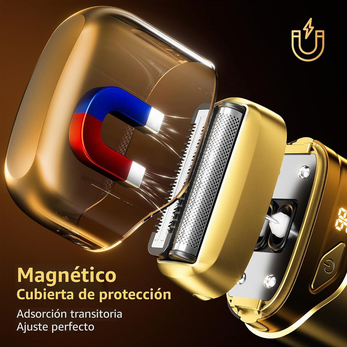 Afeitadoras eléctricas de lámina para hombres, mini afeitadora eléc...