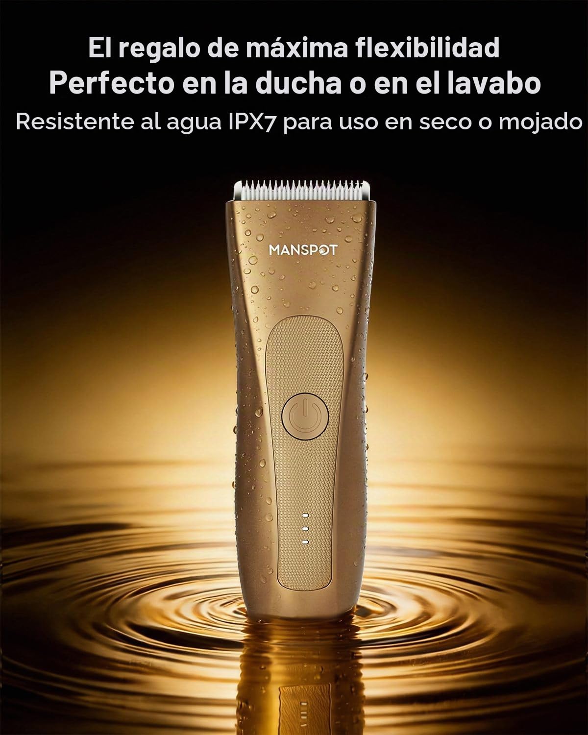 MANSPOT Manscape - Recortadora de vello corporal y de ingle para ho...
