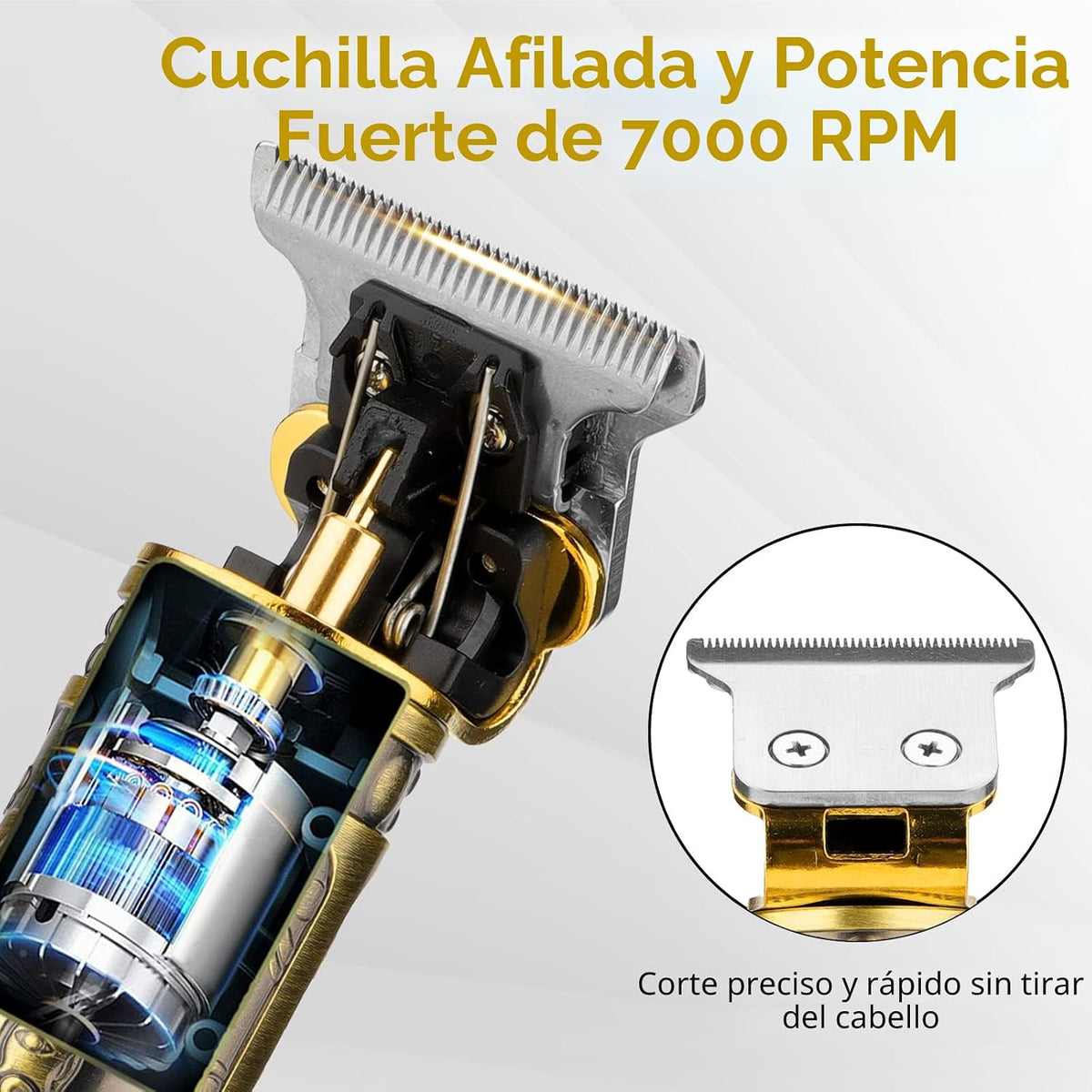 Saoilli Cortador de pelo profesional para hombres, juego de cortape...
