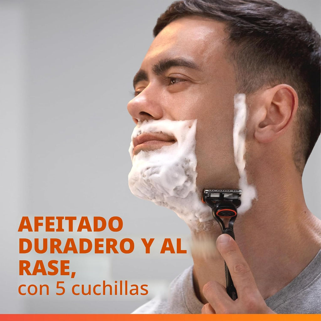 Maquinillas de afeitar Gillette Fusion5 para hombre, 1 afeitadora,...