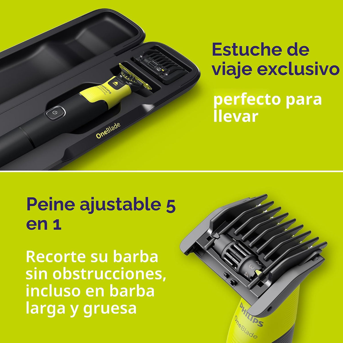 Philips Norelco OneBlade 360 - Recortadora facial y corporal con |...