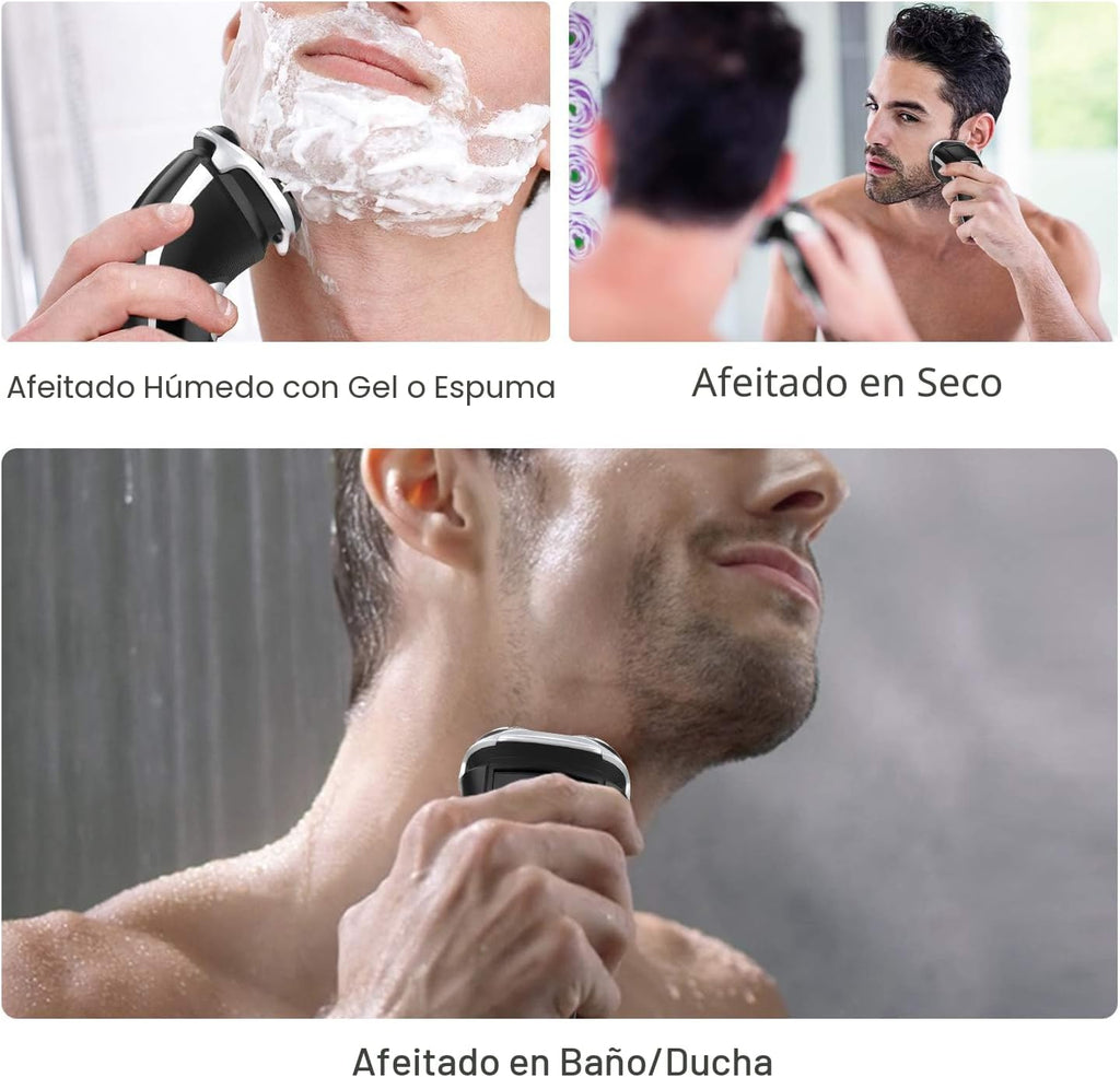 Afeitadora eléctrica para hombres - MAX-T Recargable con cable y si...