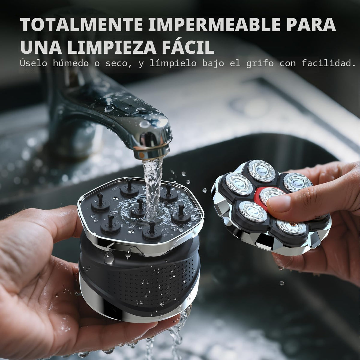 Ordele Afeitadoras eléctricas rotativas para hombre, calva, afeitad...