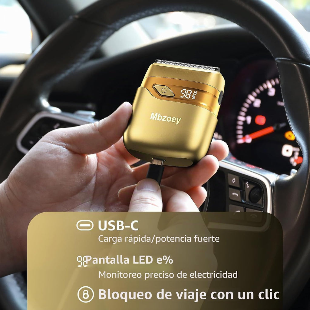 Afeitadoras eléctricas de lámina para hombres, mini afeitadora eléc...