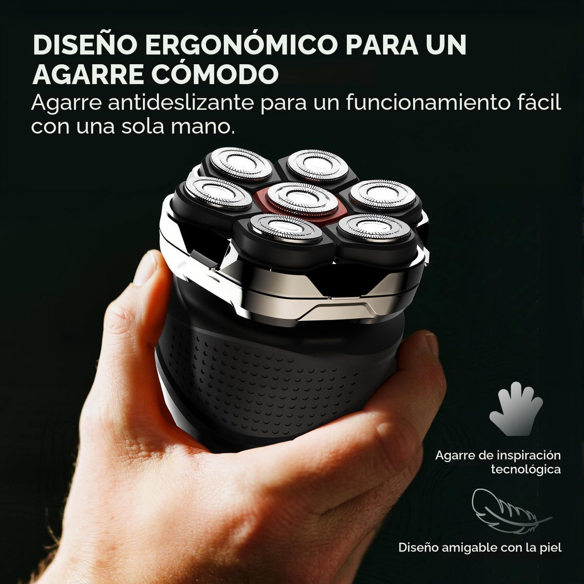 Ordele Afeitadoras eléctricas rotativas para hombre, calva, afeitad...
