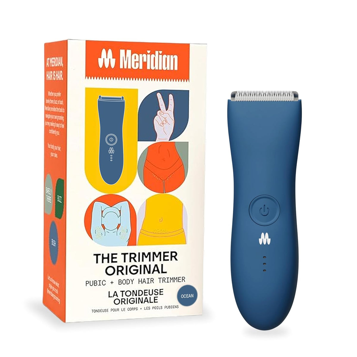 MERIDIAN The Trimmer Original - Recortadora de vello corporal para...