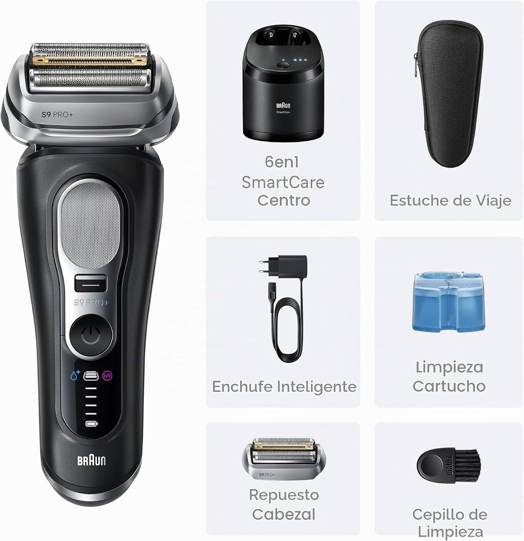Braun Series 9 PRO+ - Afeitadora eléctrica para hombres, maquinilla...