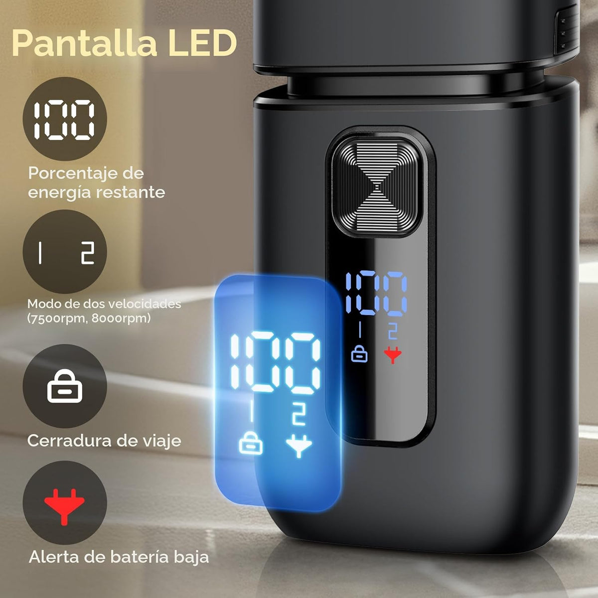 Brightup - Afeitadoras eléctricas de lámina para hombres - Maquinil...