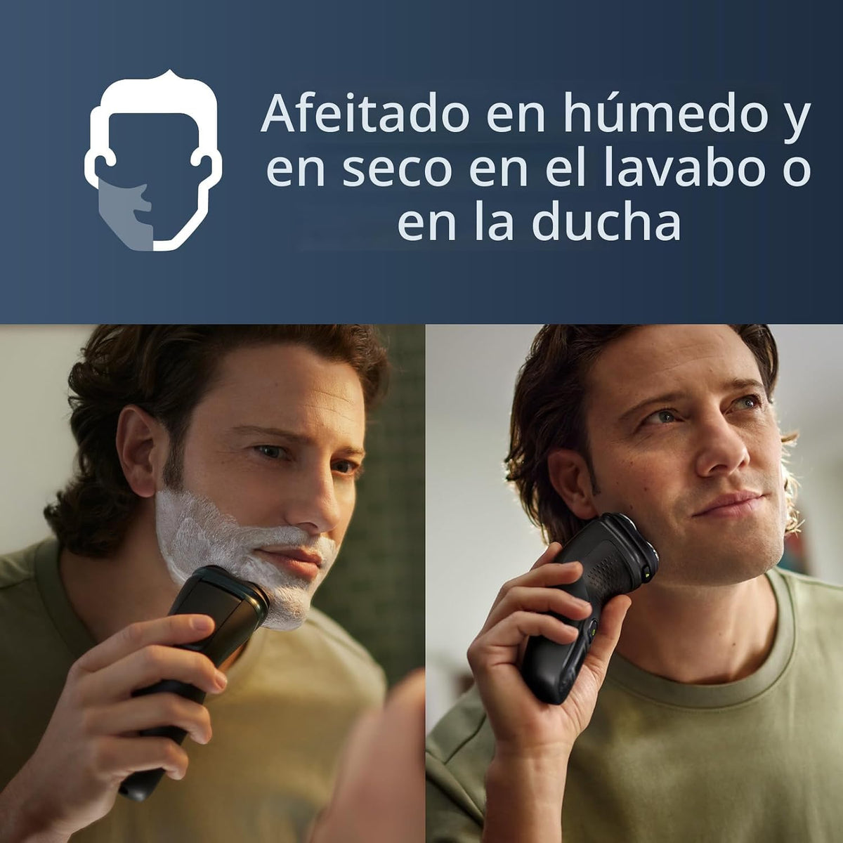 Philips Norelco Shaver 3900 Series, afeitadora eléctrica húmeda y s...