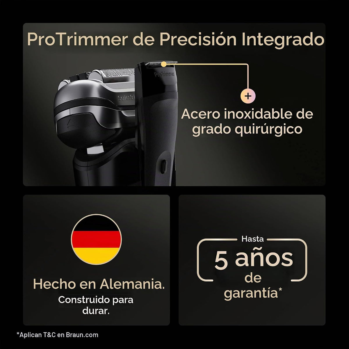 Braun Series 9 PRO+ - Afeitadora eléctrica para hombres, maquinilla...