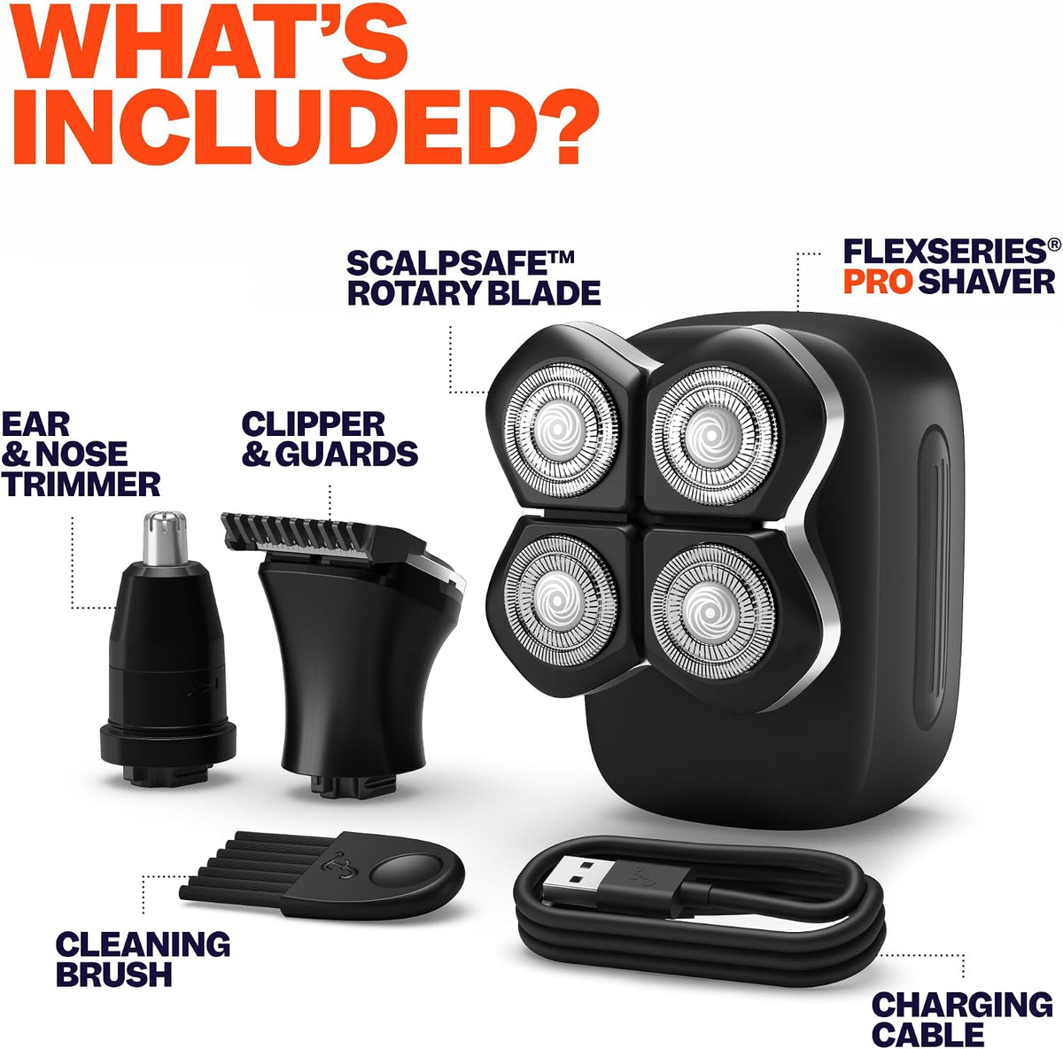 Freebird FlexSeries Pro Afeitadora eléctrica para cabeza y cuerpo -...