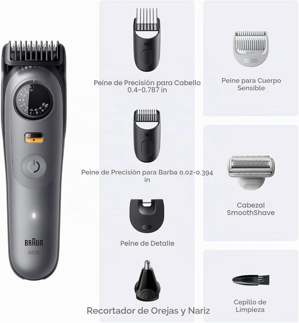 Braun Serie 5 todo en uno Kit de aseo para barba y cuerpo para homb...
