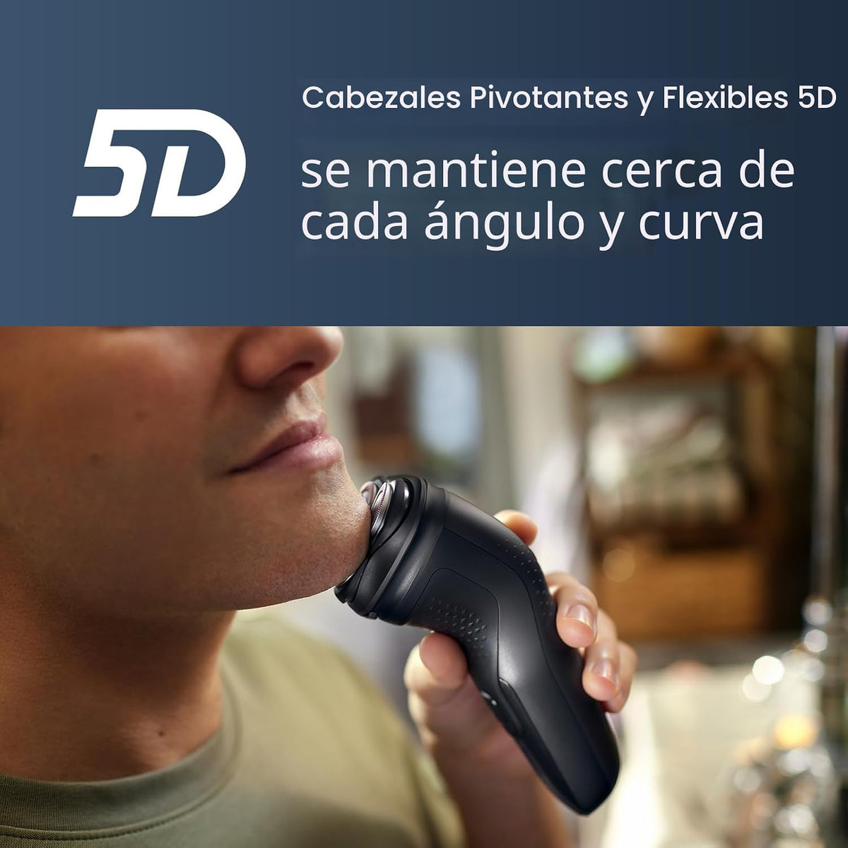 Philips Norelco Shaver 3900 Series, afeitadora eléctrica húmeda y s...