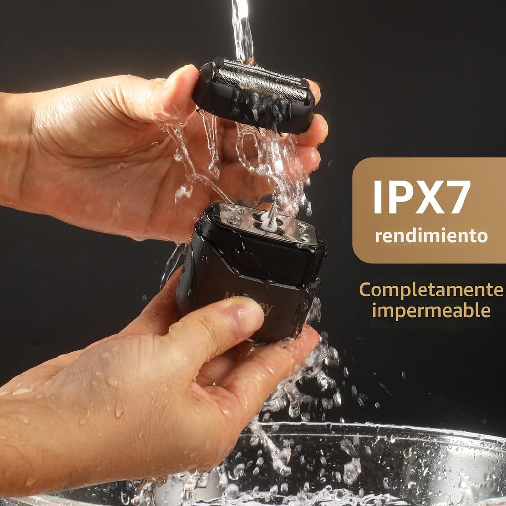 Mbzoey Afeitadoras eléctricas de lámina para hombres: Mini maquinil...
