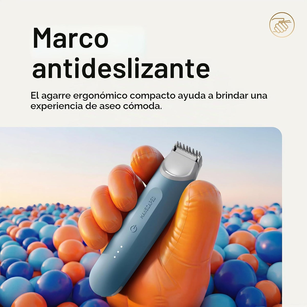 MANSCAPED® The Lawn Mower® Go Recortador de vello corporal y de ing...