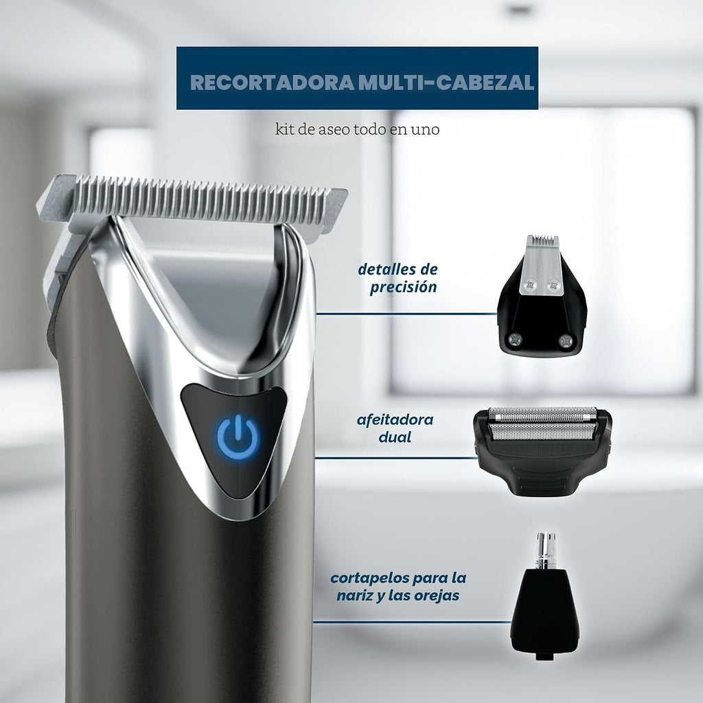 Cortadora de iones de litio de acero inoxidable número 9864 | Afeit...