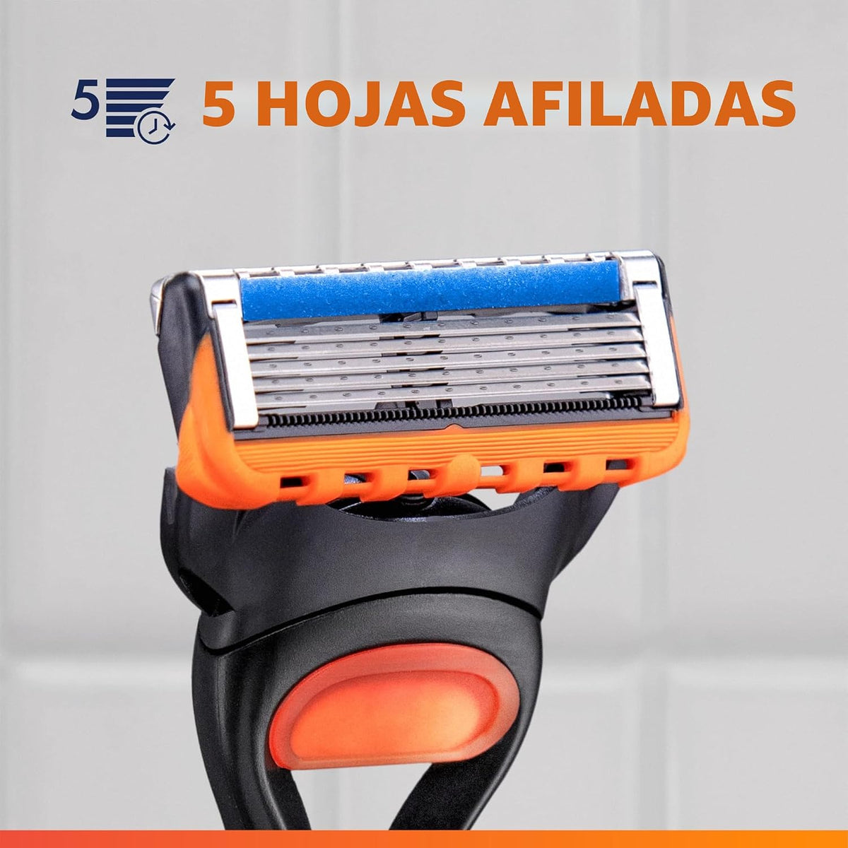 Maquinillas de afeitar Gillette Fusion5 para hombre, 1 afeitadora,...