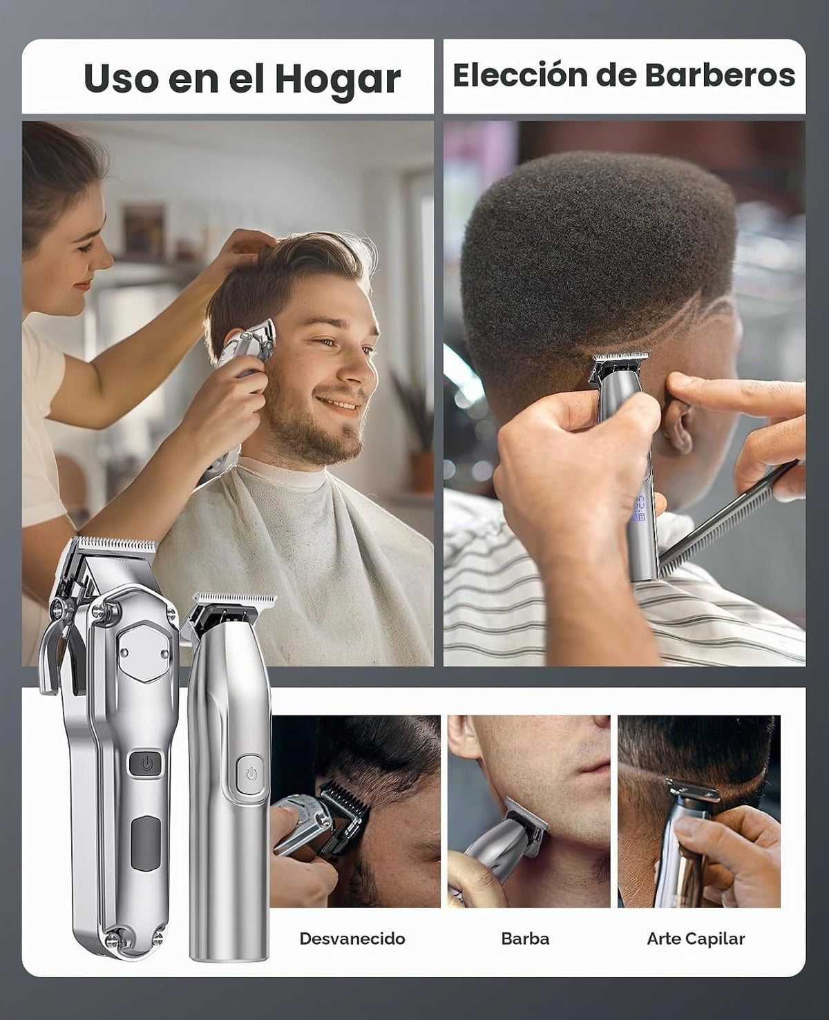 Set de cortapelos y recortadoras Romanda, cortapelos para hombres i...