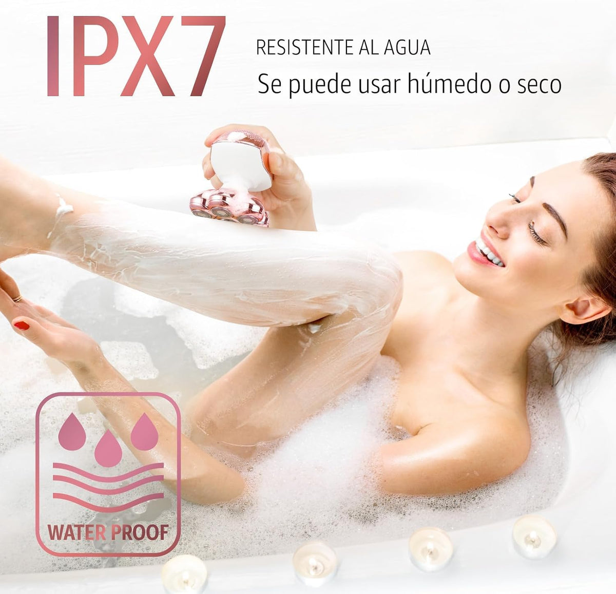 SHPAVVER Maquinillas de afeitar eléctricas para piernas de mujer: a...